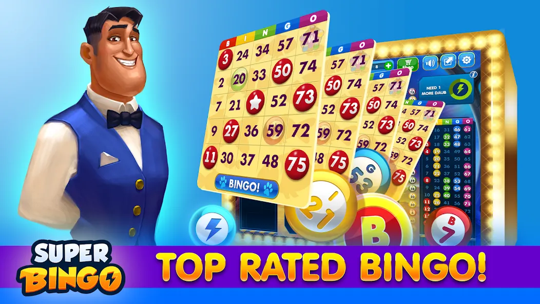 Super Bingo HD - Bingo Games (упер Бинго )  [МОД Menu] Screenshot 1