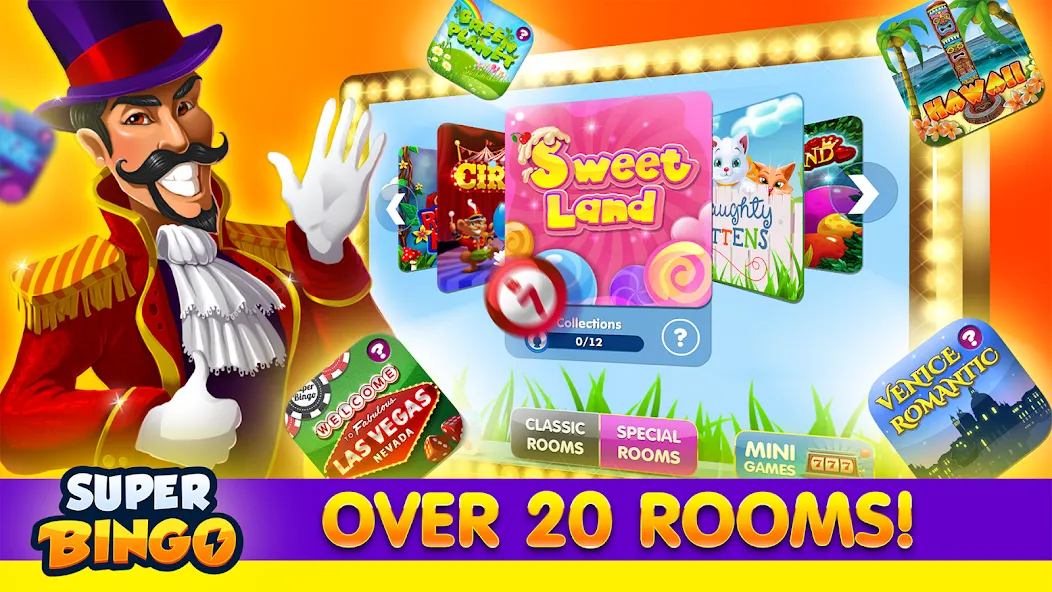 Super Bingo HD - Bingo Games (упер Бинго )  [МОД Menu] Screenshot 3