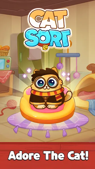 Cat Sort Puzzle: Cute Pet Game  [МОД Unlocked] Screenshot 1