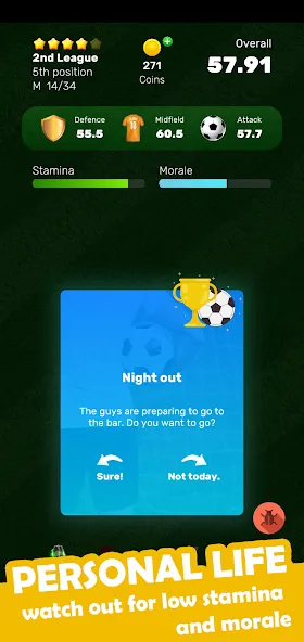 Football Career Soccer Legend  [МОД Mega Pack] Screenshot 3