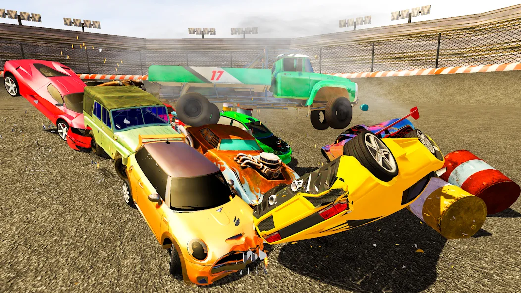 Demolition Derby Mad Car Crash (Дерби Деструкция Симулятор)  [МОД Много монет] Screenshot 3