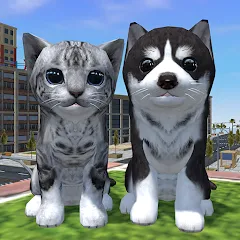 Взлом Cute Cat And Puppy World (Кьют Кэт Энд Паппи Ворлд)  [МОД Много денег] - последняя версия apk на Андроид