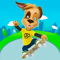 Скачать взломанную Pooches: Skateboard  [МОД Unlimited Money] - полная версия apk на Андроид