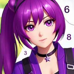Скачать взлом Anime Manga Color by Numbers  [МОД Menu] - полная версия apk на Андроид