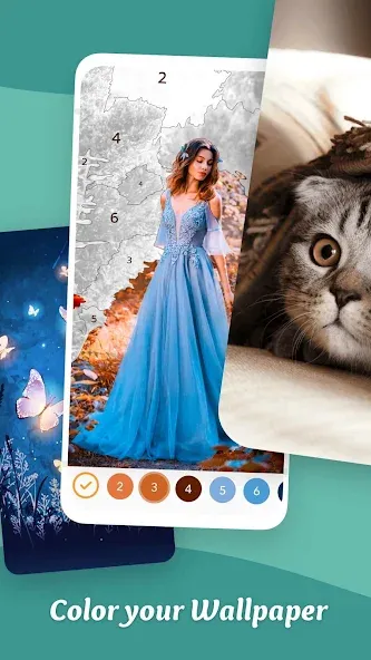 Coloring Game: Paint by Number  [МОД Много монет] Screenshot 3