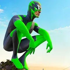 Скачать взлом Rope Frog Ninja Hero Car Vegas (Роуп Фрог Ниндзя Герой Кар Вегас)  [МОД Unlocked] - последняя версия apk на Андроид