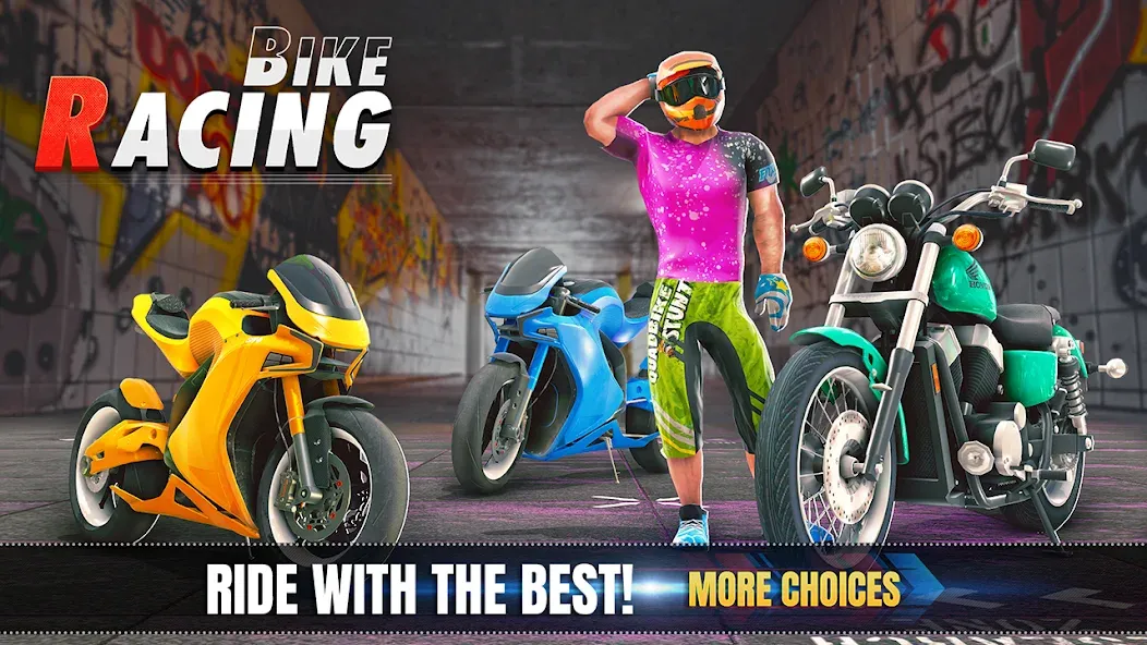 3d Bike Racing Bike Race Games  [МОД Menu] Screenshot 5