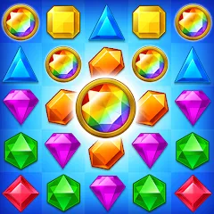 Скачать взломанную Jewel Match King  [МОД Много денег] - стабильная версия apk на Андроид