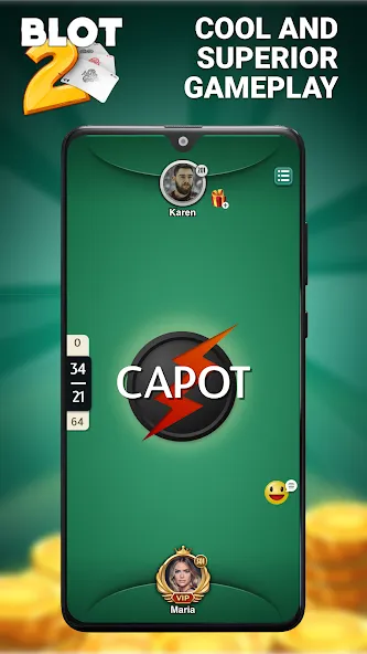 Blot 2 - Classic Belote (Блот 2)  [МОД Unlimited Money] Screenshot 4