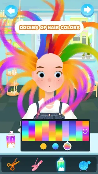 Hair salon games : Hairdresser  [МОД Бесконечные монеты] Screenshot 1