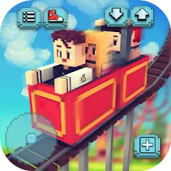 Взлом Theme Park Craft: Build & Ride  [МОД Unlocked] - полная версия apk на Андроид