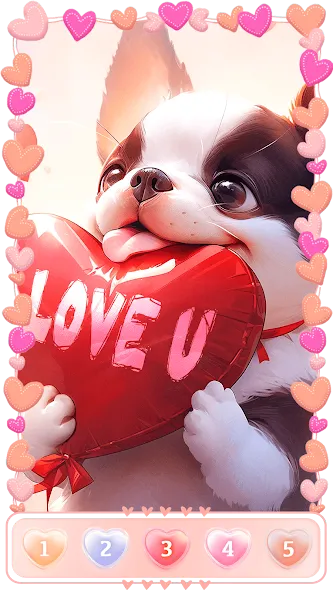 Love, Heart Coloring Book  [МОД Menu] Screenshot 5