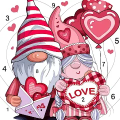 Скачать взломанную Love, Heart Coloring Book  [МОД Menu] - стабильная версия apk на Андроид