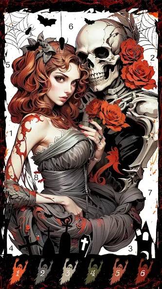 Death Park Coloring Games (Дэт Парк игры раскраски)  [МОД Много денег] Screenshot 2