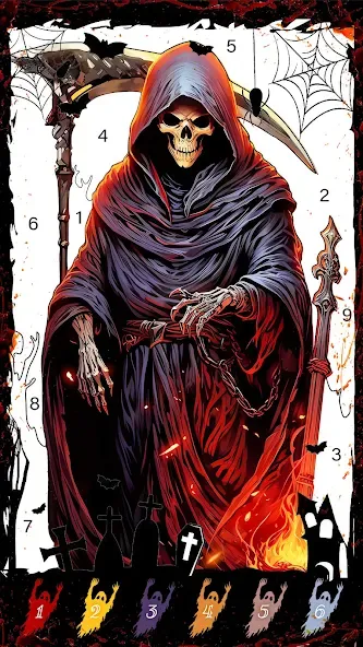 Death Park Coloring Games (Дэт Парк игры раскраски)  [МОД Много денег] Screenshot 3