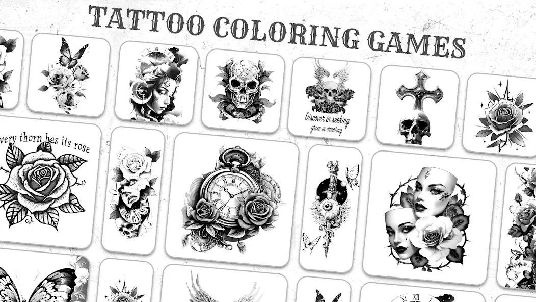 Tattoo Coloring games  [МОД Mega Pack] Screenshot 4