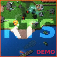 Взломанная Rusted Warfare - Demo (Растущая война)  [МОД Меню] - последняя версия apk на Андроид