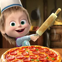 Скачать взлом Masha and the Bear Pizza Maker  [МОД Много монет] - стабильная версия apk на Андроид