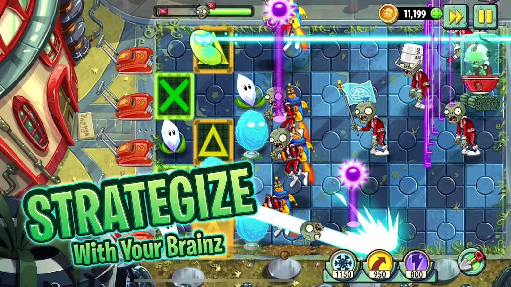 Plants vs. Zombies™ 2 [МОД Много монет] Screenshot 1