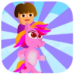 Взлом Dora Riding Pony Escape Jungle (Дора на Пони Едет из Джунглей)  [МОД Mega Pack] - стабильная версия apk на Андроид