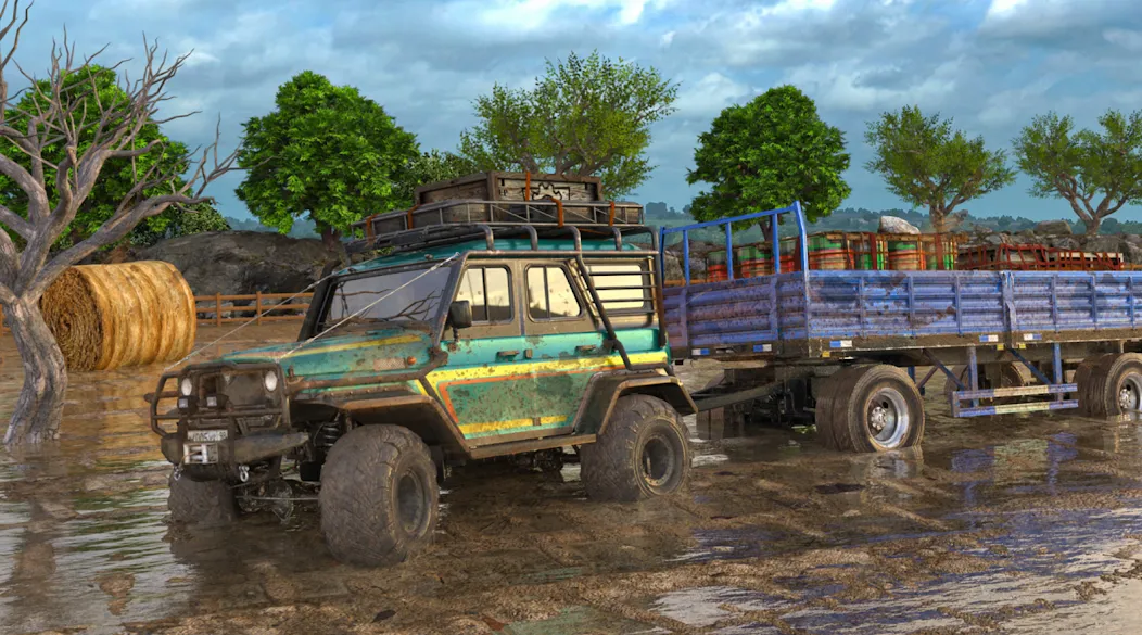 Offroad Mud Truck Driving Sim  [МОД Много монет] Screenshot 2