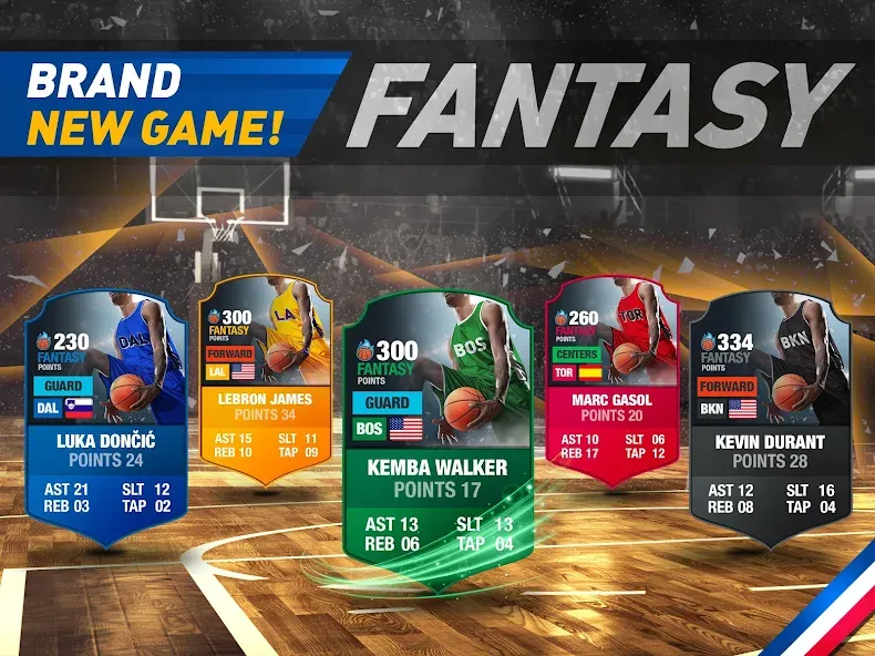 Basketball Fantasy Manager NBA  [МОД Много денег] Screenshot 3