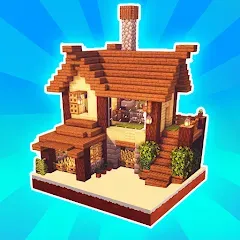Скачать взломанную MiniCraft Village (МиниКрафт Деревня)  [МОД Все открыто] - полная версия apk на Андроид