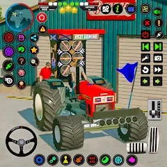 Скачать взломанную Tractor Driving - Tractor Game  [МОД Бесконечные монеты] - стабильная версия apk на Андроид