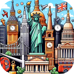 Скачать взлом Capitals of the World - Quiz 1  [МОД Много монет] - последняя версия apk на Андроид
