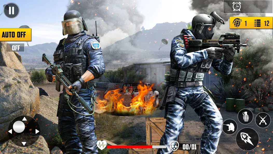 Gun Shooting Games Fps Offline  [МОД Много денег] Screenshot 5