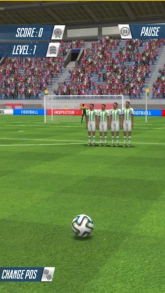 Strike Football Game FreeKick  [МОД Много монет] Screenshot 3