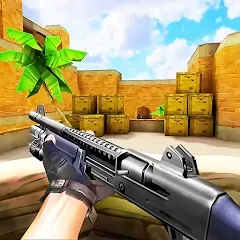 Взломанная Gun Strike: FPS Shooter Game (Каунтер Атак)  [МОД Меню] - стабильная версия apk на Андроид