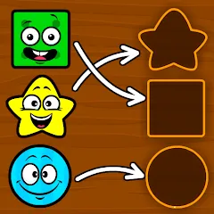 Скачать взломанную Shapes & Colors Games for Kids  [МОД Бесконечные деньги] - стабильная версия apk на Андроид