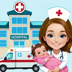 Взлом My Hospital Town Doctor Games  [МОД Unlocked] - полная версия apk на Андроид