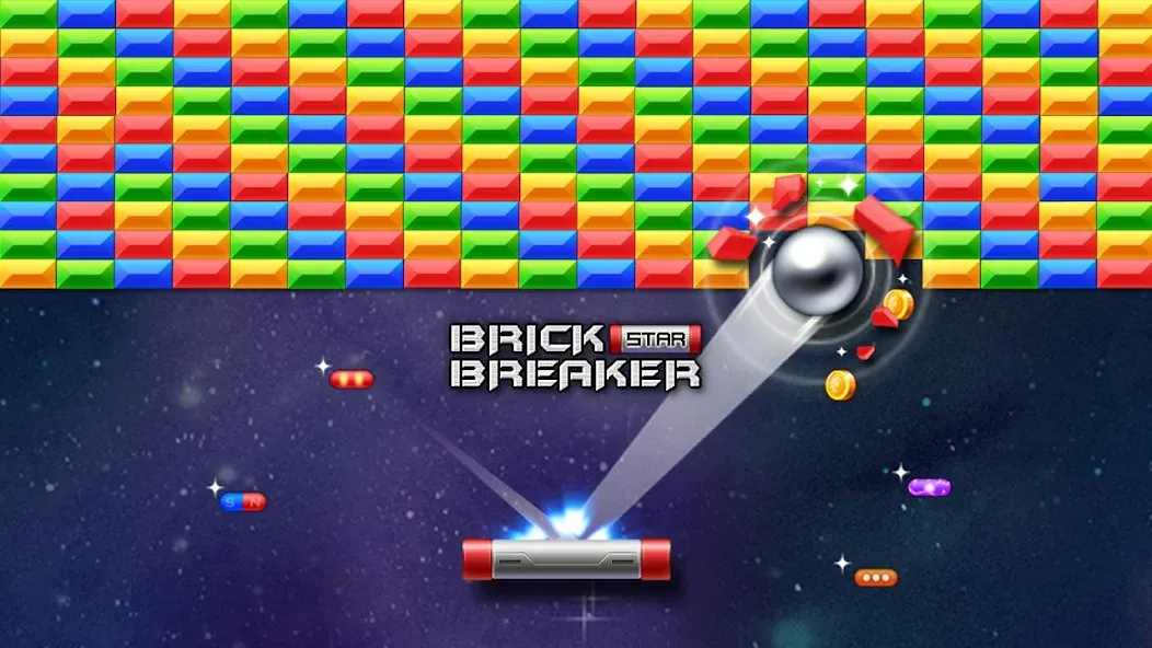 Brick Breaker Star: Space King  [МОД Меню] Screenshot 1