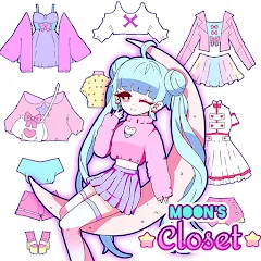 Скачать взлом Moon's Closet dress up game  [МОД Много денег] - стабильная версия apk на Андроид
