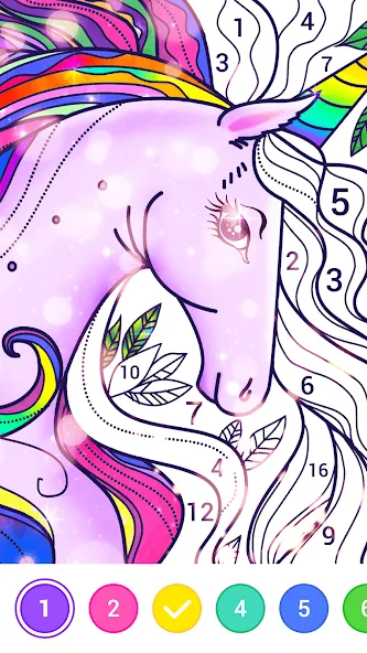 Magic Paint: Color by number (Магик Пейнт)  [МОД Бесконечные деньги] Screenshot 5