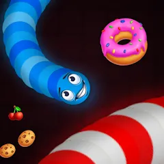 Скачать взлом Snake vs Worms: Fun .io Zone  [МОД Много монет] - полная версия apk на Андроид