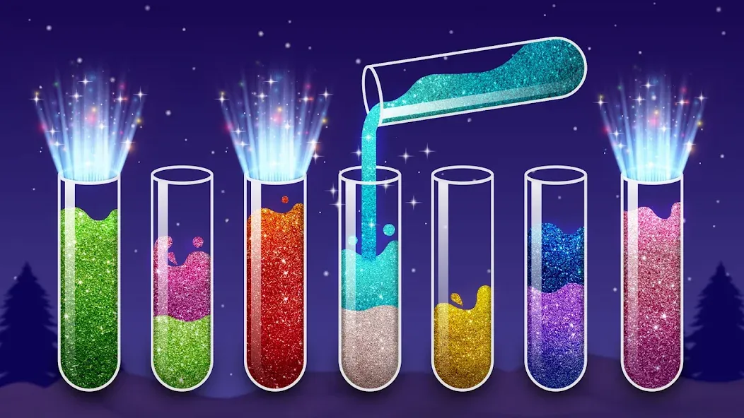 Color Water Sort Wooden Puzzle (Цвет воды Сорт Вуди Пазл)  [МОД Все открыто] Screenshot 1