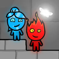 Скачать взломанную Fireboy & Watergirl FairyTales  [МОД Unlocked] - полная версия apk на Андроид