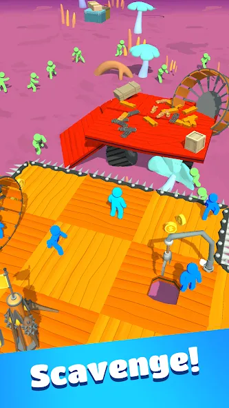 Zombie Raft (Зомби Рафт)  [МОД Бесконечные монеты] Screenshot 3