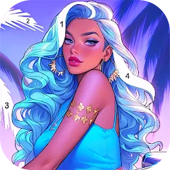 Скачать взлом Paint Color: Color by number  [МОД Много монет] - стабильная версия apk на Андроид