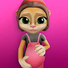 Взломанная Pregnant Talking Cat Emma  [МОД Много денег] - стабильная версия apk на Андроид