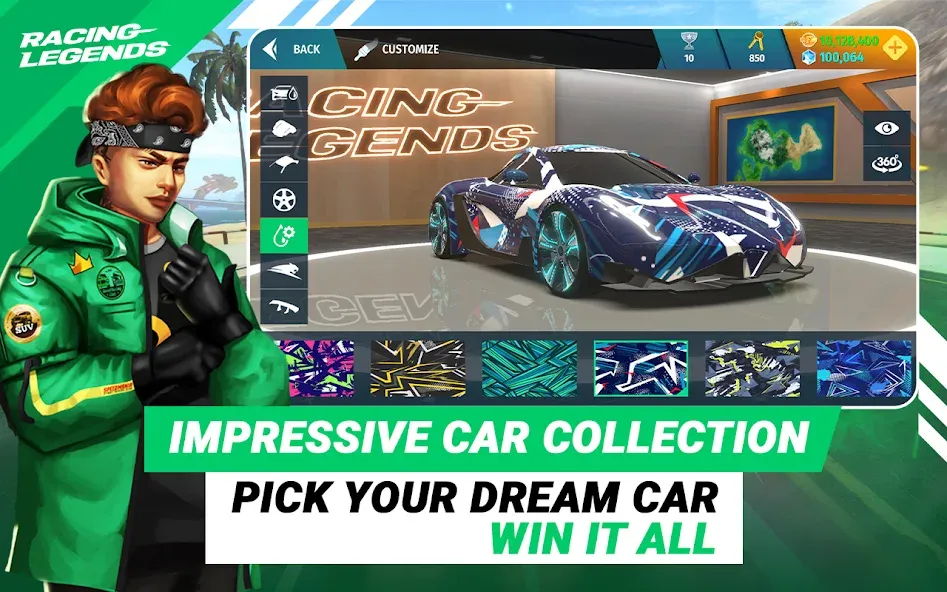 Racing Legends Funzy (Расинг Легендс Фанзи)  [МОД Много монет] Screenshot 4