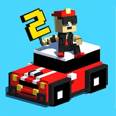 Скачать взломанную Smashy Road: Wanted 2 (Смэши Роуд)  [МОД Unlimited Money] - полная версия apk на Андроид