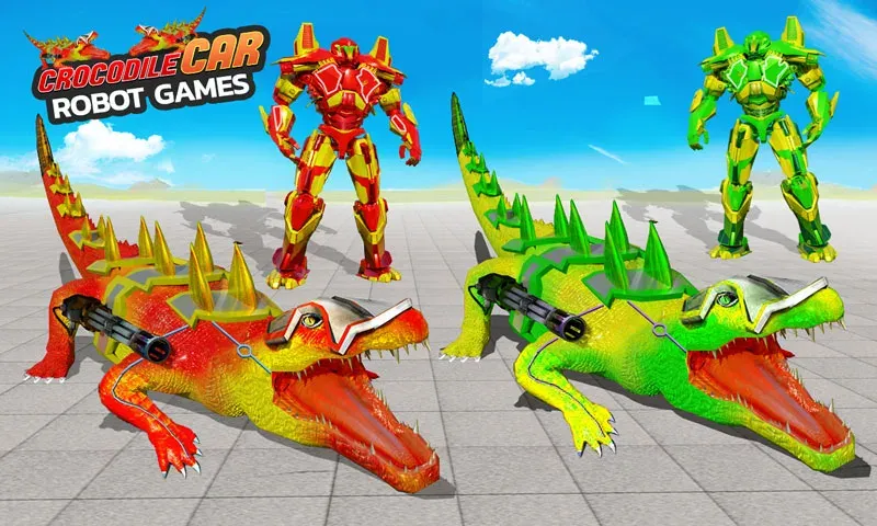 Robot Game Transform Crocodile  [МОД Много денег] Screenshot 4
