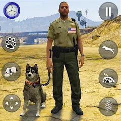 Взломанная Toby Police Dog Sim: Dogs Game  [МОД Бесконечные деньги] - последняя версия apk на Андроид