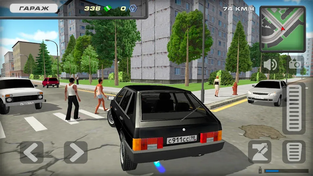 Lada 2109 Russian Car Driver  [МОД Меню] Screenshot 2