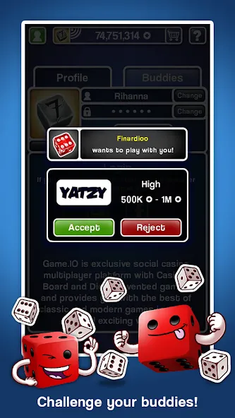 Yatzy Ultimate (Ятзи Ультимейт)  [МОД Бесконечные деньги] Screenshot 4