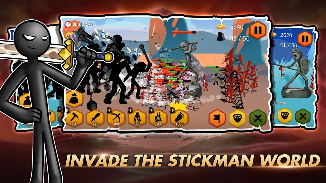 Stick Dynasty (Стритмен Баттл Уор)  [МОД Все открыто] Screenshot 3